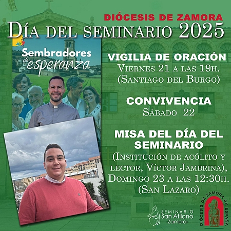 Día del Seminario en la Diócesis, 23 de marzo