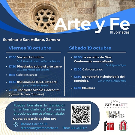 Se abre el plazo de inscripción para las III Jornada de Arte y Fe